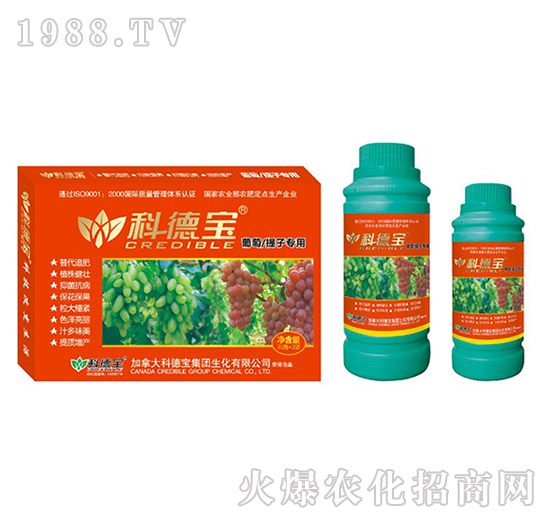 葡萄、提子專用營養(yǎng)增產(chǎn)調(diào)理劑-科德寶