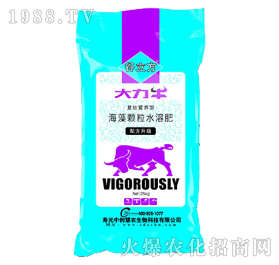 復(fù)壯營(yíng)養(yǎng)型海藻顆粒水溶肥-大力牛-谷立方-中創(chuàng)慧農(nóng)