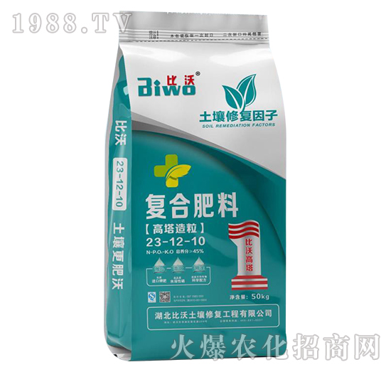 50kg高塔造粒復合肥料23-12-10-比沃