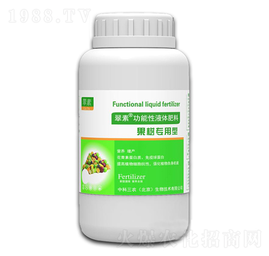 果樹專用型功能性液體肥料-翠素-中科三農