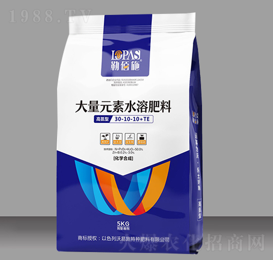 高氮型大量元素水溶肥30-10-10+TE-勒佰施-沃易施