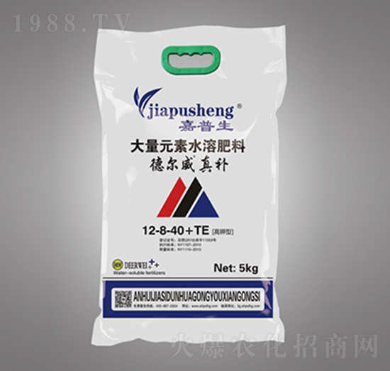 高鉀型大量元素水溶肥料12-8-40+TE-德爾威真補(bǔ)-嘉思頓