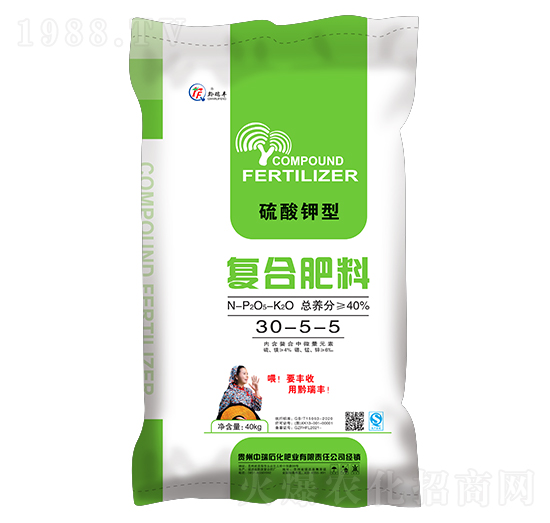 玉米適用硫酸鉀型復(fù)合肥料30-5-5-中瑞石化