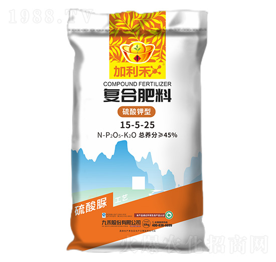 硫酸鉀型復合肥料15-5-25-加利禾-九禾
