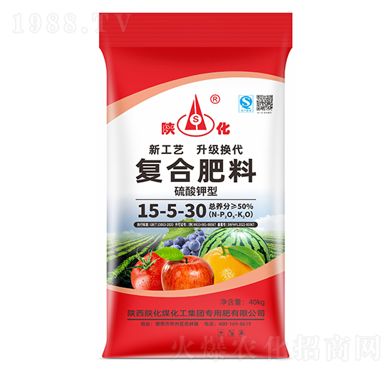 硫酸鉀型復合肥料15-5-30-陜化