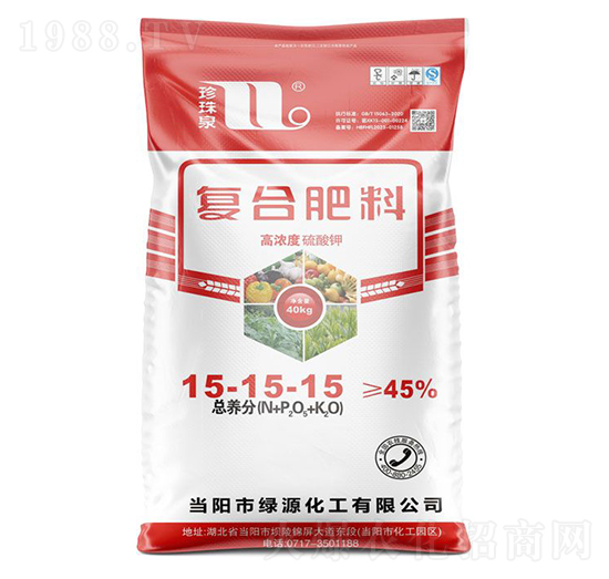 高濃度硫酸鉀復(fù)合肥料15-15-15-珍珠泉-華強(qiáng)化工集團(tuán)