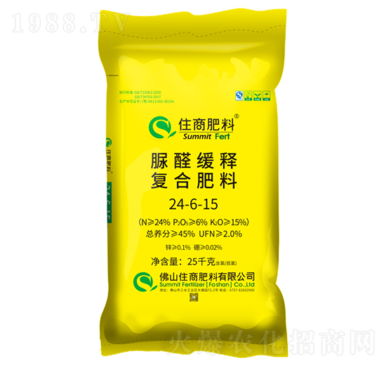 脲醛緩釋復合肥料24-6-15-住商肥料