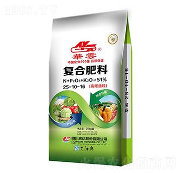 高塔造粒復(fù)合肥料25-10-16-華云-宏達(dá)股份