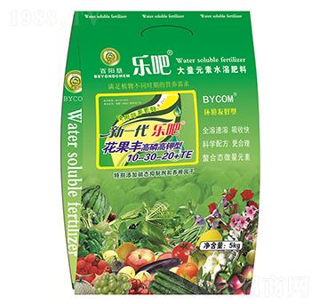 5kg高磷高鉀型大量元素水溶肥10-30-20+TE-樂吧花果豐-百陽墾